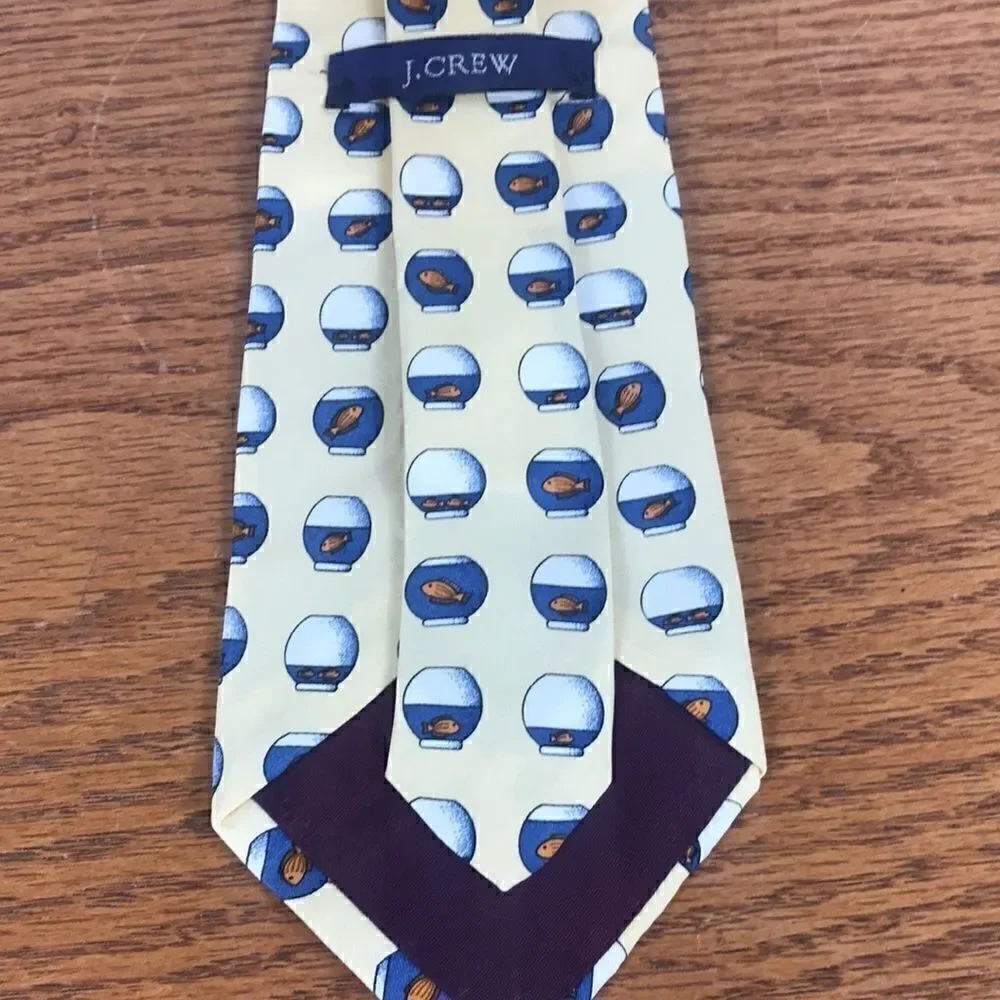 J.Crew & Nautica set 2 Ties Goldfish in bowl EUC